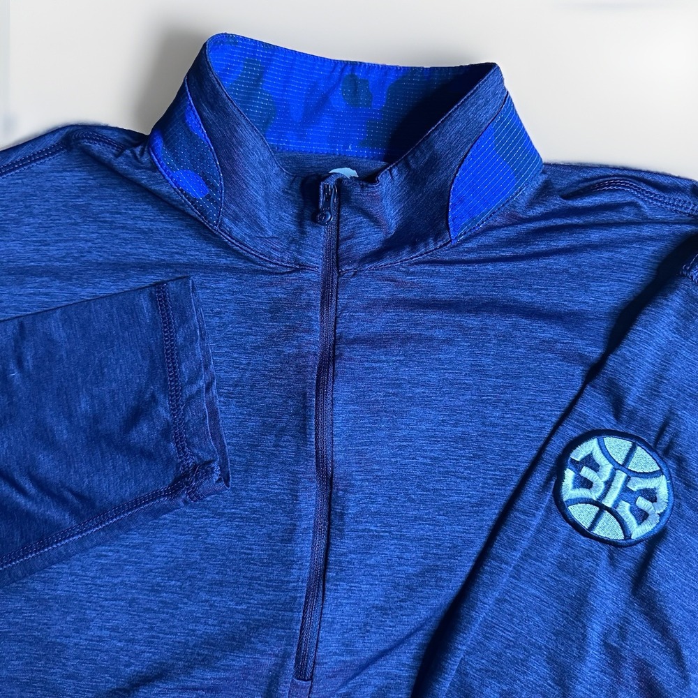 Greyson Guide Sport Pullover 1/4 Zip Mens XL Blue Detroit Pistons Basketball 313